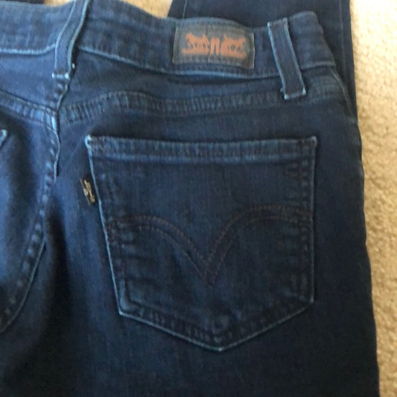 Dark Blue Levi’s 536 Denim Leggings - Picture 4 of 5